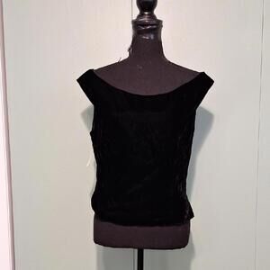 Nwt Y2k Vintage Jordan Crushes Velvet Off Shoulder Top Size 14
